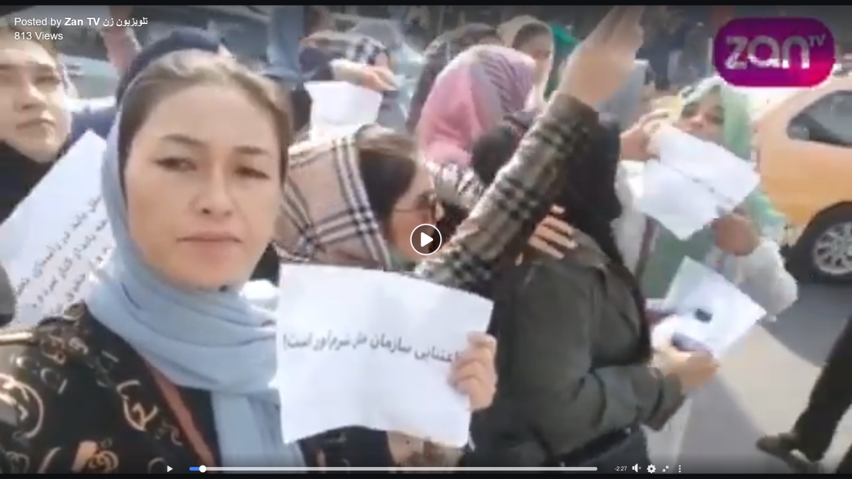 Afghan women continue to courageously stand up and protest across the country