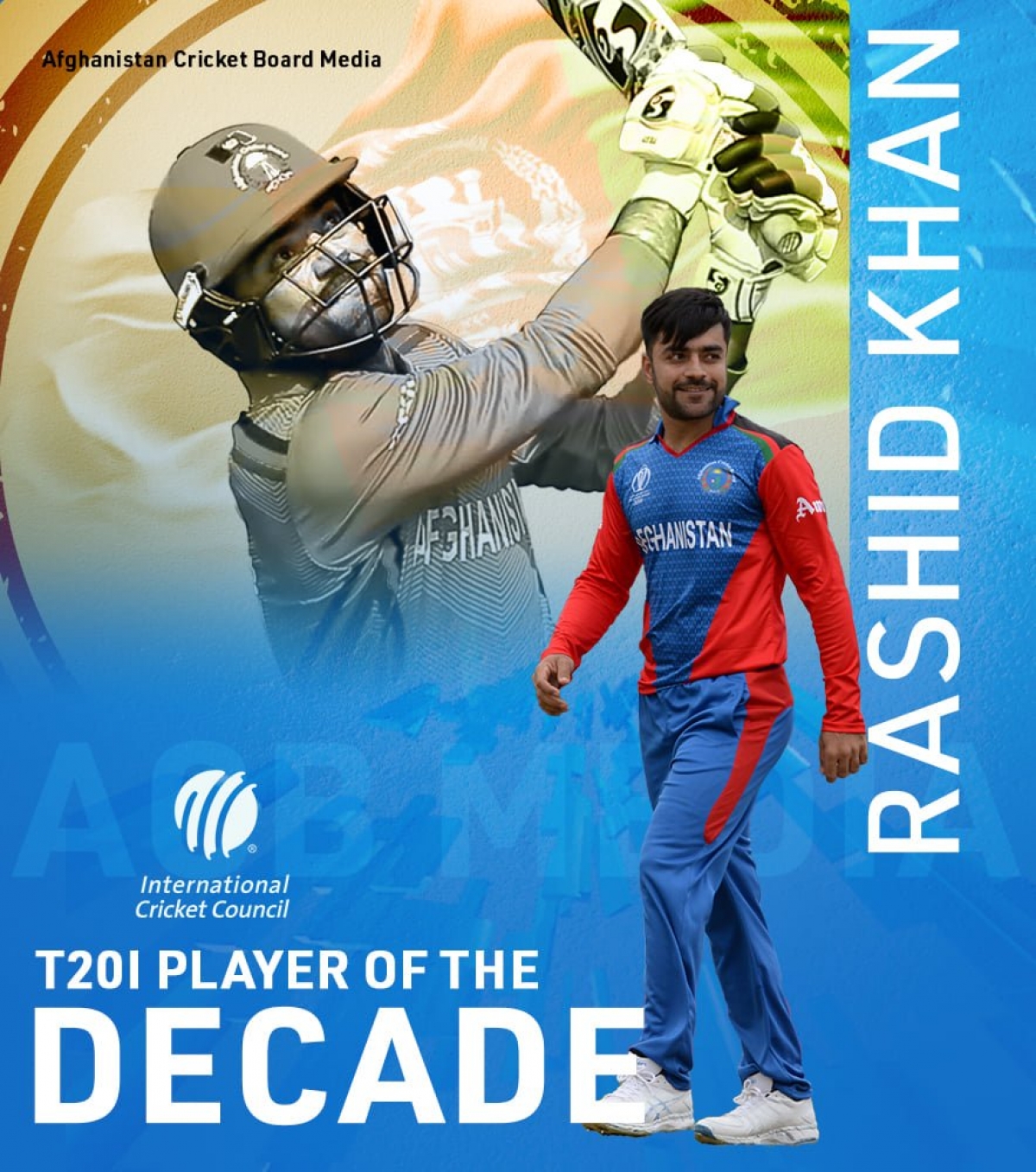 Rashid Khan, Afghanistan Cricket Star, Wins (ICC) Men’s T20I Player of the Decade Title